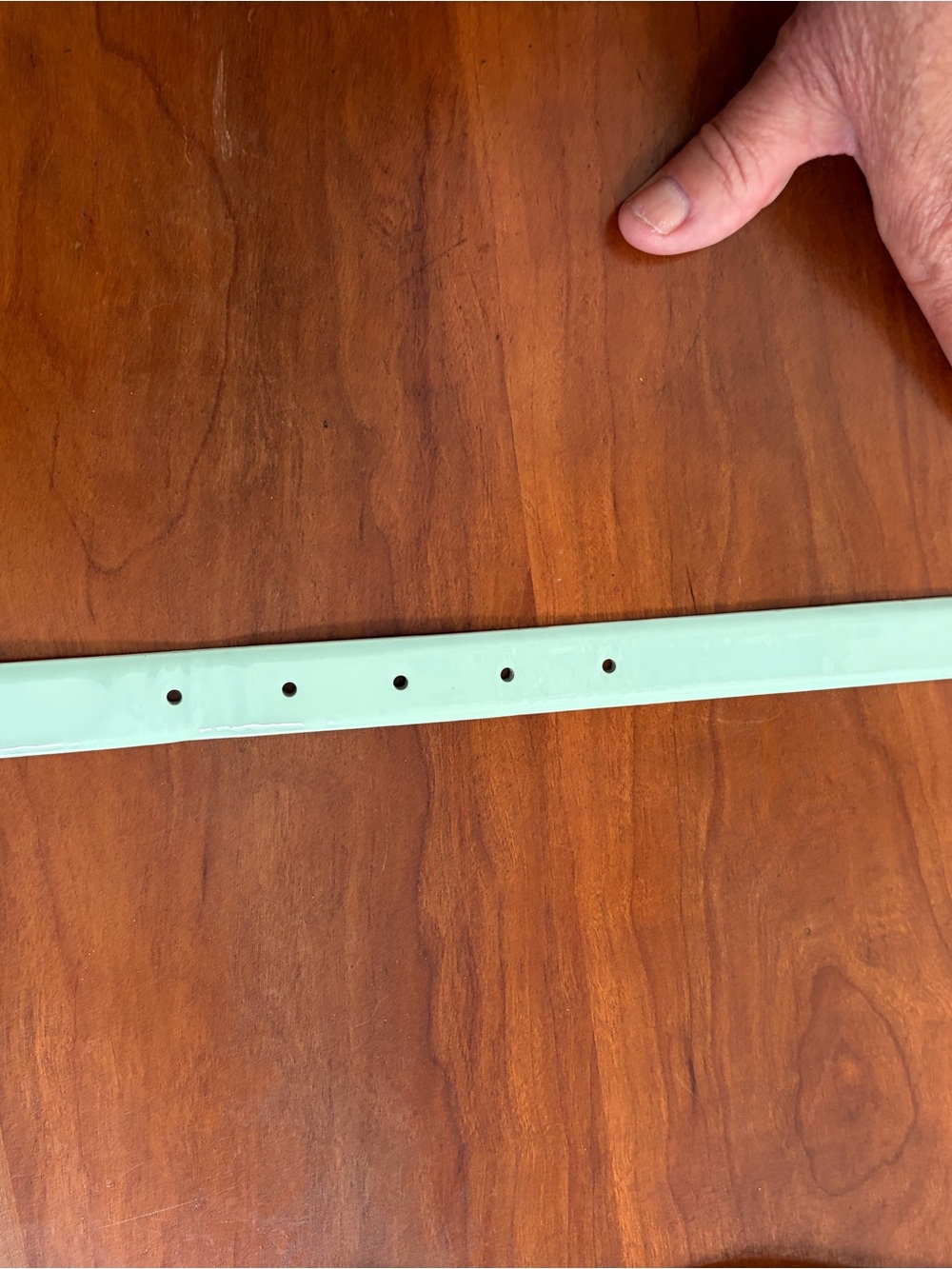 J. Crew Patent Mint Green Belt with Gold Buckle - Picture 3 of 15